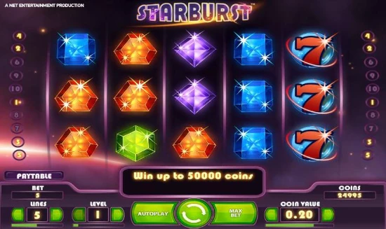 Starburst слот NetEnt